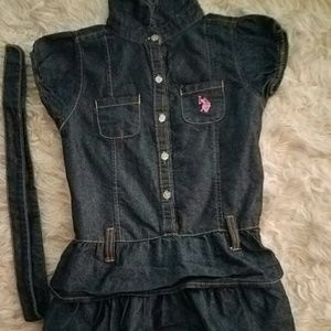 Girls 6x denim dress